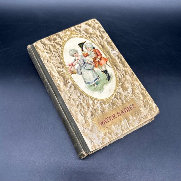 Charles Kingsley Other - Antique Book Water Babies Charles Kingsley Fairytale Art Nouveau 1910 Hardback